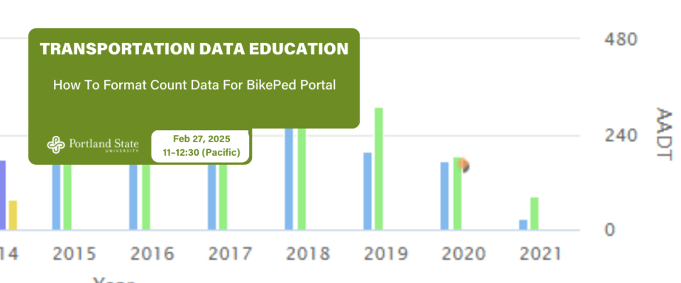 Workshop: How To Format Count Data For BikePed Portal