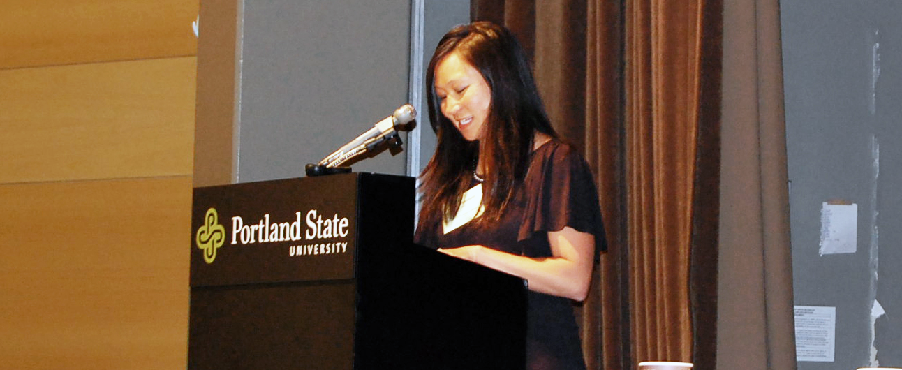 Hau Hagedorn speaks at the 2011 Council of University Transportation Centers (CUTC) summer meeting 