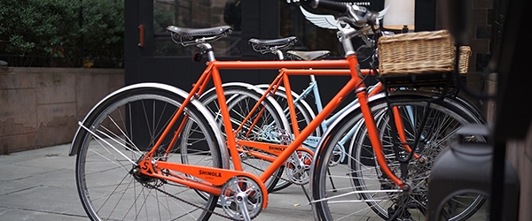 Stock image of bicycles