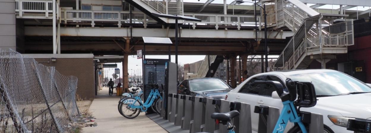 Chicago Divvy Station Bronzeville