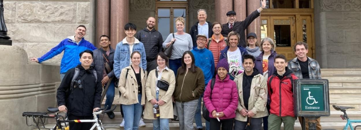 tudents celebrate the end of the Spring 2022 Wasatch Transportation Academy pilot class with a field trip to look at transportation infrastructure in the Salt Lake City region of Utah.