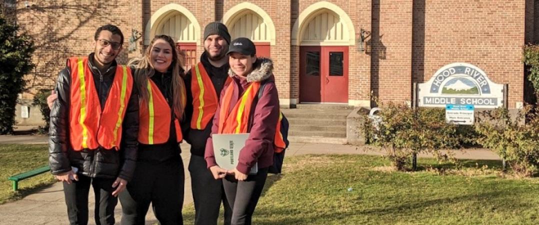 2022 Better Block PSU team for "Hood River ALIVE," a project led by Megan Ramey, who will be designing demonstrations and semi-permanent infrastructure