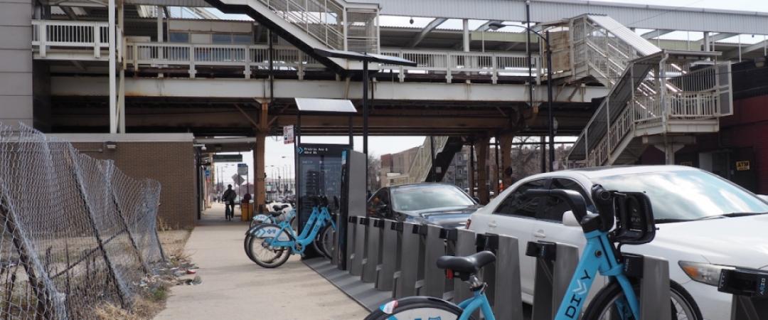 Chicago Divvy Station Bronzeville