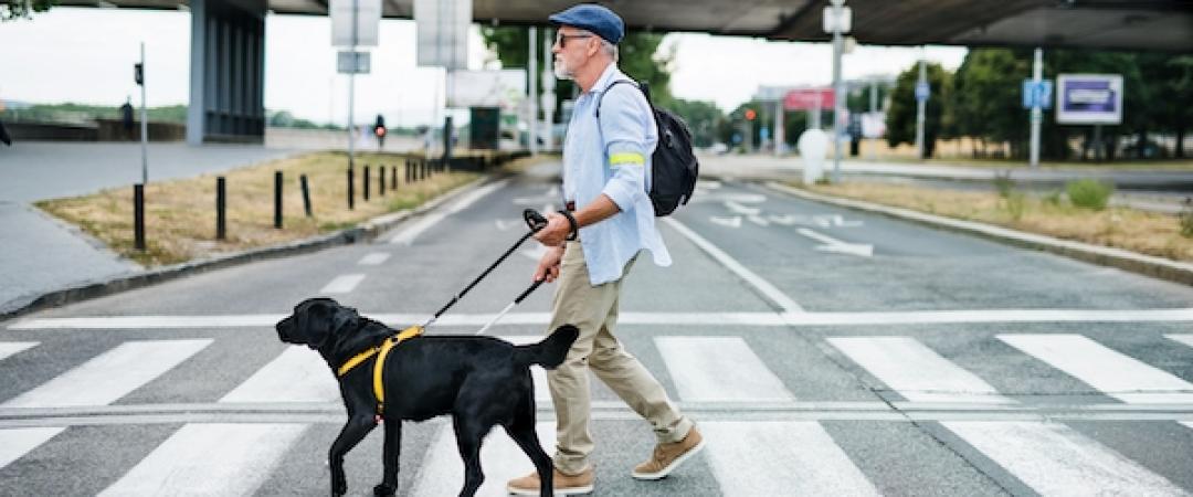 man with dog